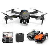 WLRC M3 Three Camera Electric Adjustment WiFi FPV with HD 3 Lens 360° Intelligent Obstacle Avoidance Optical Flow Positioning Foldable RC Drone Quadcopter RTF