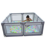 Muebles para parque infantil Bioby 1,5x1,5M, barreras de cama para niños, parques infantiles modulares plegables de seguridad, cuna para bebés con piscina de bolas accesorios