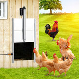 باب قفص الدجاج التلقائي المعدني 110 / 220V 66W مفتاح التوقيت الحقن الحيوانية بالأشعة تحت الحمراء