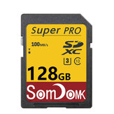 SOMDOMK Extreme PRO SD-Karte Speicherkarte 100 MB/S 128/64/32/ 16GB C10 4K SDXC für DSLR-Kamera