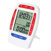 Τριπλό ψηφιακό ρολόι LCD 3 γραμμών και χρονόμετρο αντίστροφης μέτρησης για εργαστήριο κουζίνας