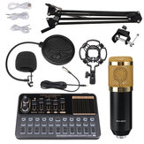 Bundle de microphone à condensateur BM-800 avec kit de microphone V10X Pro avec carte son Bluetooth multifonctionnelle
