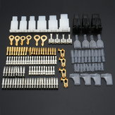 Kit de reparación de terminales de latón para placas de estaño de conectores macho y hembra para cableado de vehículos de motor