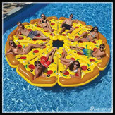 Wasser Spaß Sport Strand Spielzeug Aufblasbare Float Pizza Reiten Schwimmen Ring Auftrieb Board PVC Für Kinder Erwachsene