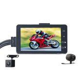MT80 1080P Motorkerékpár DVR Vezetői felvevő Dashcam HD Első hátsó Dash Első hátsó vízálló kamera