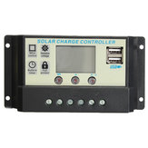Controlador de carga de bateria de painel solar 10/20A 12/24V Auto Carregador de bateria PWM