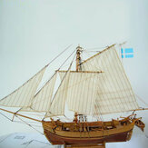 طقم تجميع نموذج سفينة خشبية لبناء قارب صيد يدوي لتزيين الهدايا اللعب