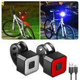 Σετ φωτισμού ποδηλάτου BIKIGHT Υπερφωτεινό μπροστινό φανάρι πίσω φως επαναφορτιζόμενο μέσω USB 6 λειτουργίες ρυθμιζόμενο φακό LED αδιάβροχο για ποδηλασία