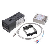 REX-C100 110-240V Dijital PID Sıcaklık Kontrol Cihazı Seti
