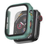 Temperierter Glasbildschirmschutz von 40 mm / 44 mm und harter PC-Stoßfängerabdeckung für Apple Watch Series 6 / SE / Series 5 / Series 4 von Bakeey