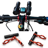 Bicycle Bike Double Handlebar Extension Mount Carbon Fiber Extender Light Holder For Extended 31.8MM
