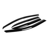 4 шт. Для 03-07 Accord 4DR Coupe Mugen Стиль 3D Волнистый черный пластиковый наружный козырек вентиляционных отверстий оконного солнечного дождевого защитника