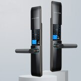 YNSUR B380 Cerradura inteligente automática con huella digital, cerradura electrónica para el hogar, cerradura inteligente antirrobo para puertas de casa