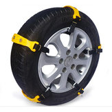 Conjunto de 10 cadenas de nieve para neumáticos de coche, ruedas de camioneta de tendón de res, cadenas antideslizantes de poliuretano termoplástico