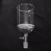 Embudo Buchner de vidrio de 500 ml, 24/40, poro de 80 mm, Placa, embudo de filtrado transparente, cristalería de laboratorio