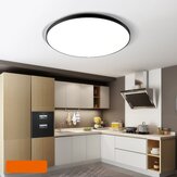 Luz de techo redonda ultra delgada a prueba de humedad, mosquitos y agua LED de 23/30/40/50CM para baño, balcón, cocina, inodoro y pasillo