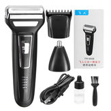 3 In 1 Reciprocating Electric Shaver Electric Razor Shaver Rotary Shaver Portable Face Shaver Rechargeable Beard Trimmer USB Cordless Nose Trimmer