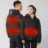 Original 
            PMA Smart Heating Jackets 3-Gears Control Heated Unisex Vest Coat Graphene Intelligent Heating USB Electric Thermal Clothing Hooded Vest Winter Outdoor Warm Clothing
