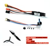 ZOHD Dart250G 1406-2600KV Brushless RC Motor + 30A ESC + 5 Inch Prop Power System Combo Universal for Multiple RC Airplanes