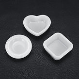 Формы для литья смолы DIY в форме сердца квадрата и круга, выполненные из прозрачного силикона для изготовления ремесел