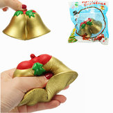 Brinquedo de Natal Squishy Chameleon Jingle Bell de subida lenta com embalagem Presente de Natal para crianças Decoração