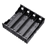 Caja de almacenamiento de plástico para 3 piezas de baterías 18650 de 4 ranuras para batería de litio 4*3.7V, con 8 pines