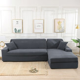 Housse extensible gris pour canapé, solide et douce, antidérapante et lavable, protecteur de meubles pour le salon