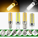 Lâmpadas de milho LED E11 E12 E14 E17 G4 G9 BA15D reguláveis de 2,5W em branco quente puro com base de silicone, AC110V