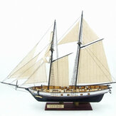380x130x270 mm DIY hajó összeszerelési modellező készlet Helyszínmodellező klasszikus fából készült vitorlás hajók