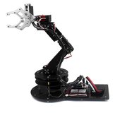 LOBOT 6自由度アルミニウムRCロボットアームグリッパーAPPスティックコントロールプログラマブル教育キット