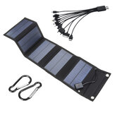 70W 15W oceniany składany panel słoneczny USB przenośna składana wodoodporna ładowarka do paneli słonecznych zewnętrzna mobilna ładowarka do baterii