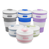 350ml Outdoor Travel Silicone Cup Retractable Folding Telescopic Collapsible Water Bottle Cup 