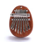 8つのキーの親指ピアノカリンバキッド初心者実用的な木製の楽器