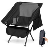 Chaise pliante de camping extérieur, chaise de plage portable pour la randonnée et le pique-nique, outils de pêche avec 2 sacs de rangement.