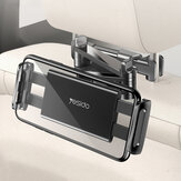 Yesido C117 Multifunktionaler Teleskop-ausziehbarer Handy-/Tablet-Halter Ständer Auto-Kopfstützenhalterung