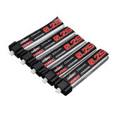 5 Stück URUAV 3,7V 250mAh 30C / 60C Lipo Batterie PH1.25 für Eachine QX65 Emax Tinyhawk