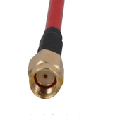 2PCS Aomway CBA004 Adaptateur de prolongement de fil d'alimentation d'antenne FPV de 80 mm FPV RP-SMA Rouge mâle
