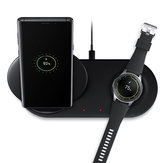2 in 1 10W Wireless شاحن Fast شحن Station Watch for Samsung Xiaomi Huawei