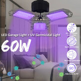 Lampa żarówkowa UV-C ultravioletowa żarówka dezynfekująca o mocy 60W do garażu lub sufitu E27 Dwie zastosowania