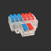 LT-626/LT-626T Wire Connector 2 In 6 Out 0.5-6mm² Wire Splitter Terminal Block Compact Wiring Cable Connector Push-in Conductor