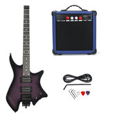 IRIN R-700 Başsız Elektrikli Gitar Seti Çift Manyetikli Dahili Telli Kilitleme Modülü ve Hoparlör ile