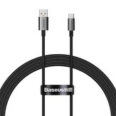 Baseus 100W USB-A to Type-C Cable Fast Charging Data Transmission Copper Core Line 1M/1.5M/2M Long for Huawei Mate50 for Samsung Galaxy S23 for Redmi K60 for Oppo Reno9