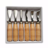 6pcs Professional Wood Carving Tools Kit Woodworking Craft Chisel Hand