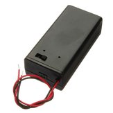 5 Stück 9V Batterie Box Halter mit EIN/AUS Kippschalter, schwarz