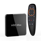 H96 MAX X2 Amlogic S905X2 4GB RAM 64GB ROM 5G WIFI USB 3.0 4K Android 8.1 Boîtier de télévision à commande vocale