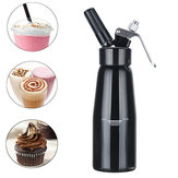 500ml Black Cream Butter Foam Whipper Coffee Dessert Cake Batter Dispenser Maker with Brush Nozzle