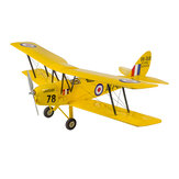 Dancing Wings Hobby Tiger Moth Apertura alare di 800 mm Biplano in legno di balsa Aeroplano RC completo ARF