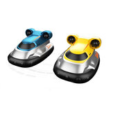Mini Modèles de Véhicules Télécommandés RC Hovercraft Bateaux Jouets pour Enfants de 85 mm