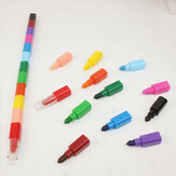 Creative Coloring Crayon 12 Color Crayon Painting bastone Cancelleria per studenti penna
