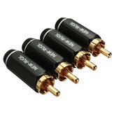 4PCS Copper RCA Terminals Adapter Plug Audio Connector Head